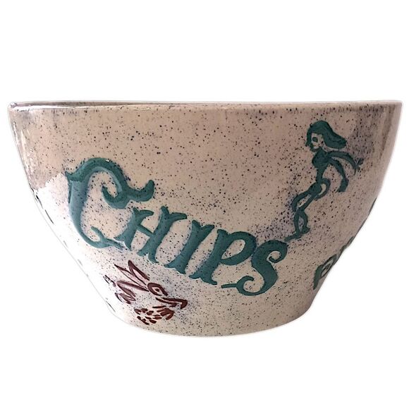 Holland Mold Melamine Popcorn Bowl Plastic Snack Pretzel Handpainted Vintage 70s - Picture 11 of 16